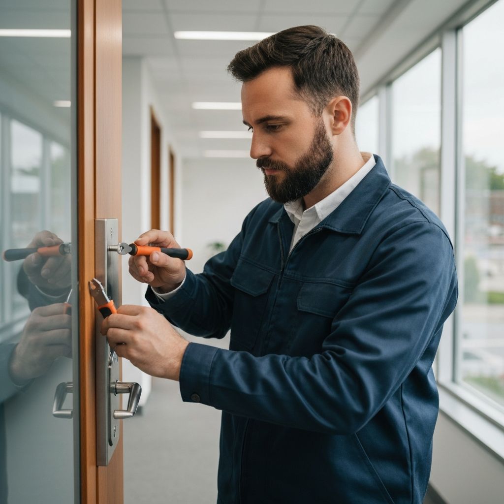 commercial lock rekey - business locksmith service